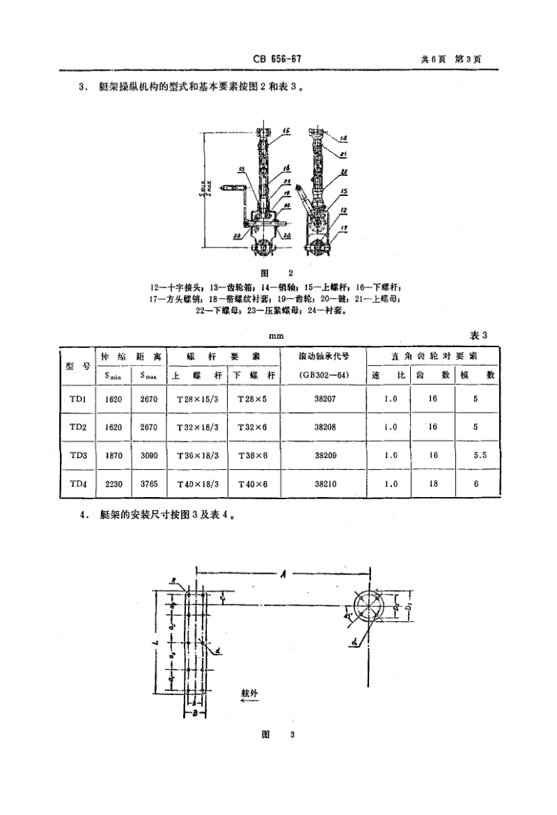 64686倒杆式艇架 标准 CB 656-1967.pdf_第3页