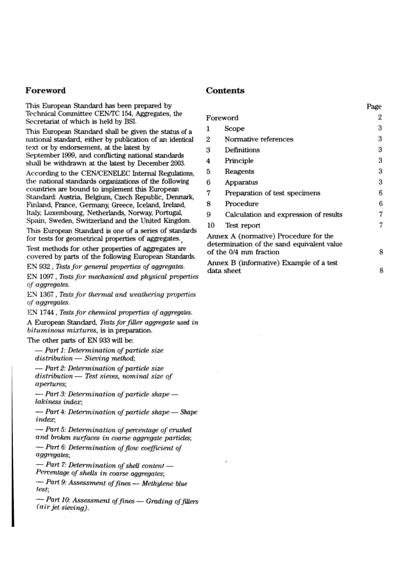 BS EN 933-8-1999 集料几何特性的试验.细集料的评定.含沙当量试验.pdf_第3页