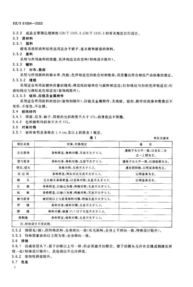 FZ-T 81004-2003 连衣裙、裙套.pdf.pdf_第3页