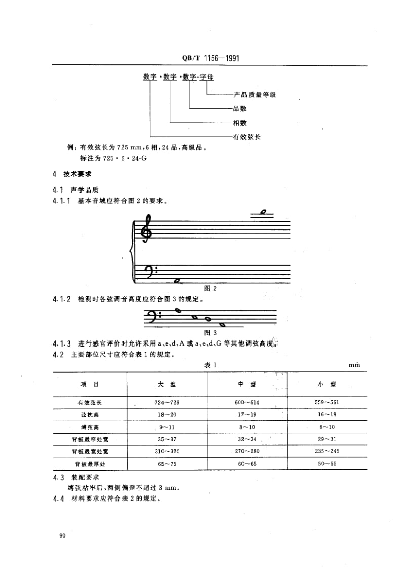 76026 琵琶 标准 QB T 1156-1991.pdf_第2页