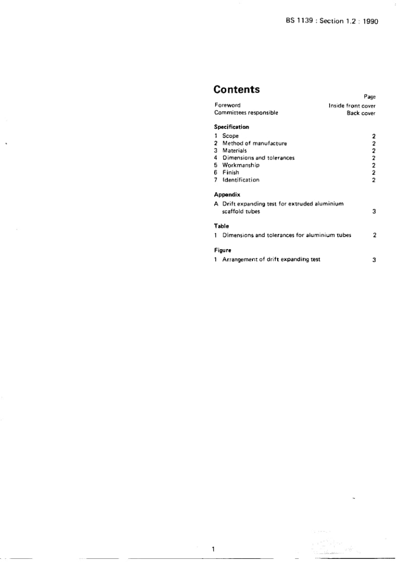 BS 1139-1.2-1990 Metal scaffolding. Tubes. Specification for aluminium tube.pdf_第3页