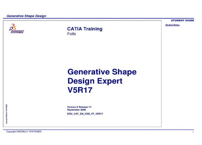 CATIA V5 R17官方培训资料-EDU_CAT_EN_GSD_FF_V5R17_toprint.pdf_第1页