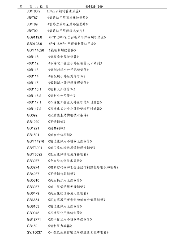 40B223-1999石油化工管道及其元件设计选用.pdf_第2页