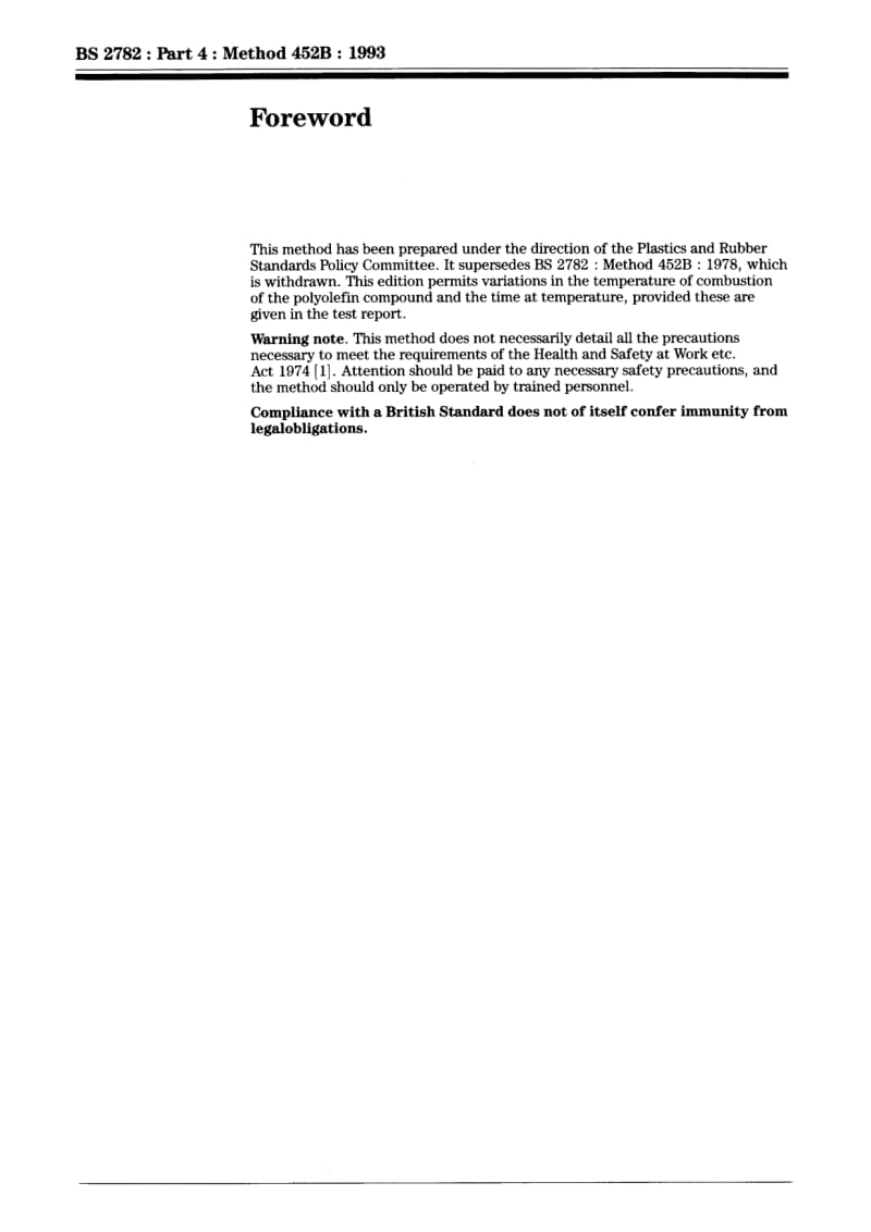 BS 2782-4 Method 452B-1993 methods of testing plastics part4.chemical properties Method 452B.Determination of carbon black content of polyolefin compound.pdf_第2页