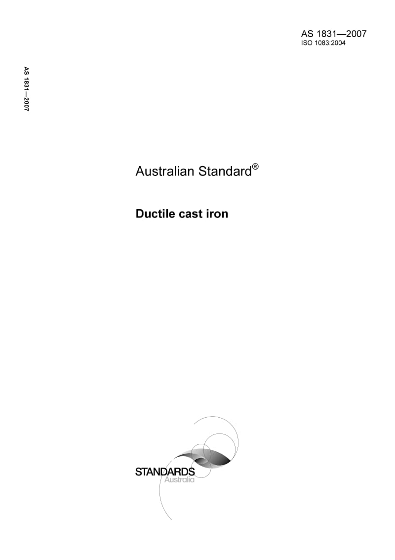 AS 1831-2007 Ductile cast iron.pdf_第1页