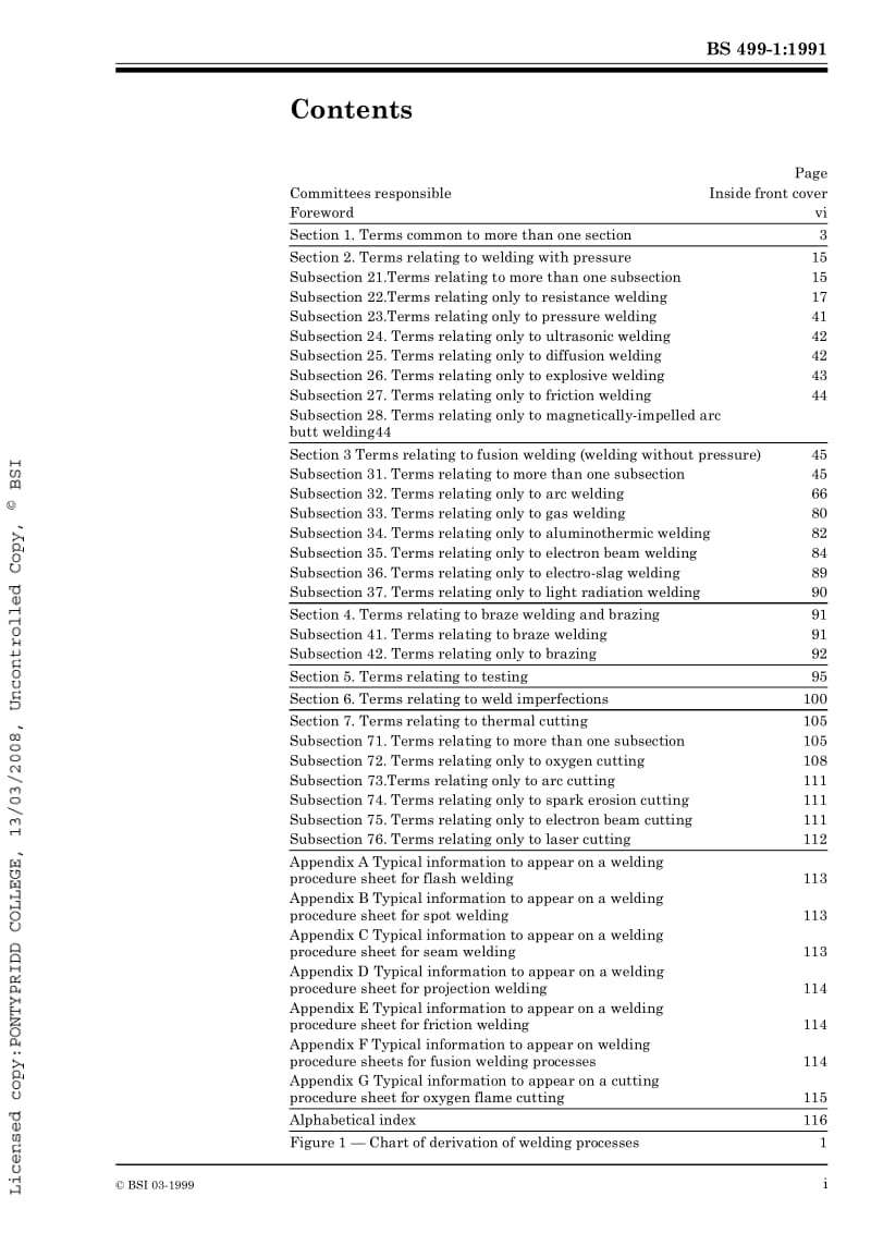 BS 499-1-1991 Welding terms and symbols — Part 1 Glossary for welding, brazing and thermal cutting.pdf_第3页