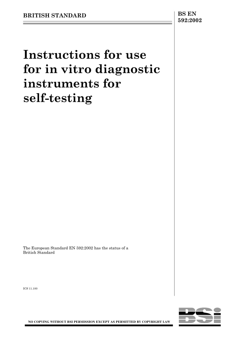 BS EN 592-2002 Instructions for use for in vitro diagnostic instruments for self-testing2.pdf_第1页
