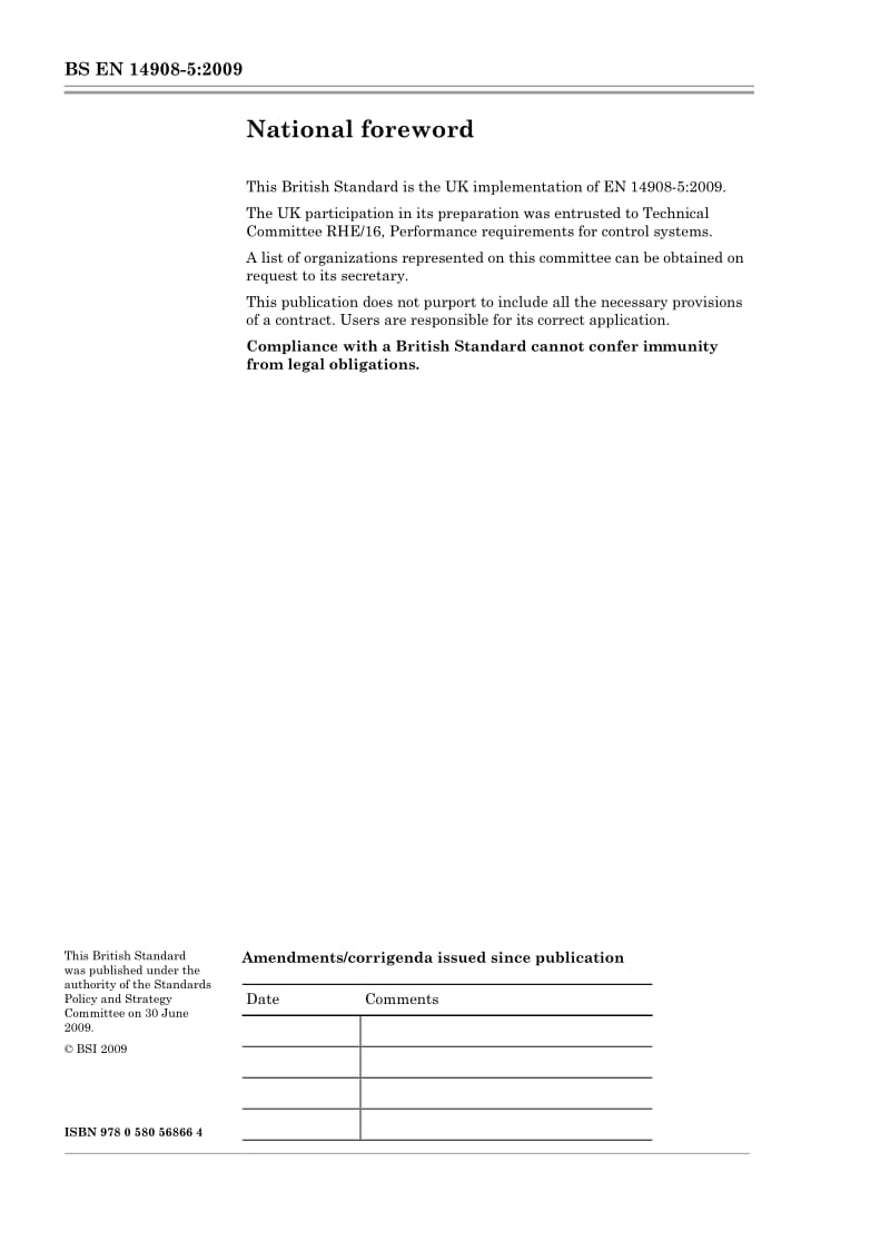 BS EN 14908-5-2009 Open Data Communication in Building Automation, Controls and Building Management Implementation Guideline — Control Network Protocol Part 5 Implementation.pdf_第2页