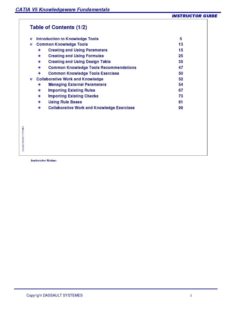 CATIA Training Foils--CATIA V5 Knowledgeware Fundamentals.pdf_第3页