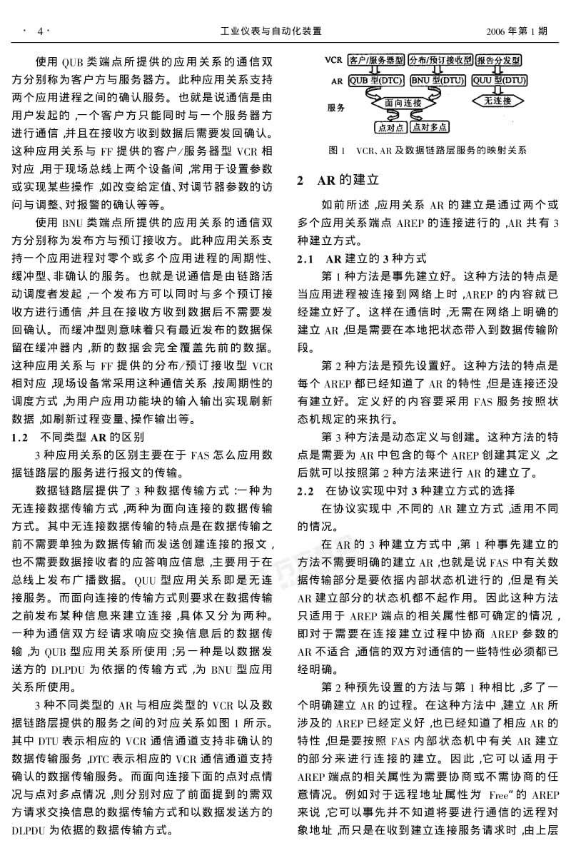 FF H1总线访问子层中应用关系 AR.pdf_第2页