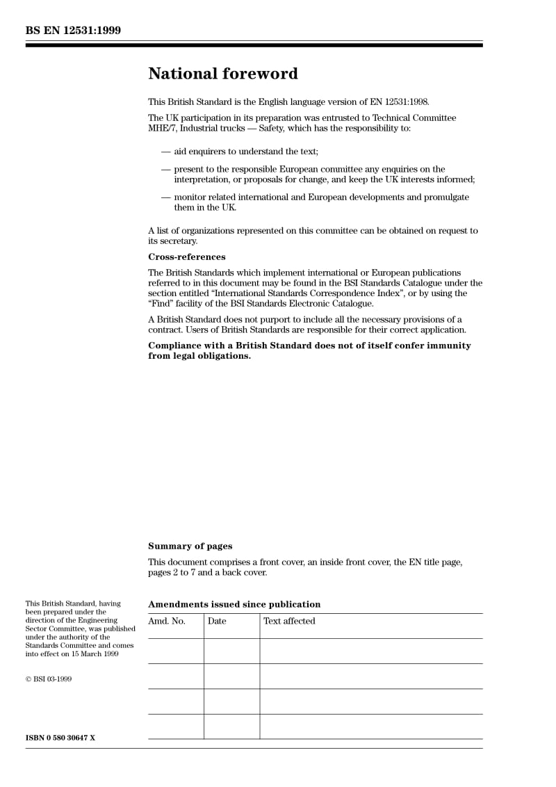 BS EN 12531-1999 Castors and wheels – Hospital bed castors.pdf_第2页