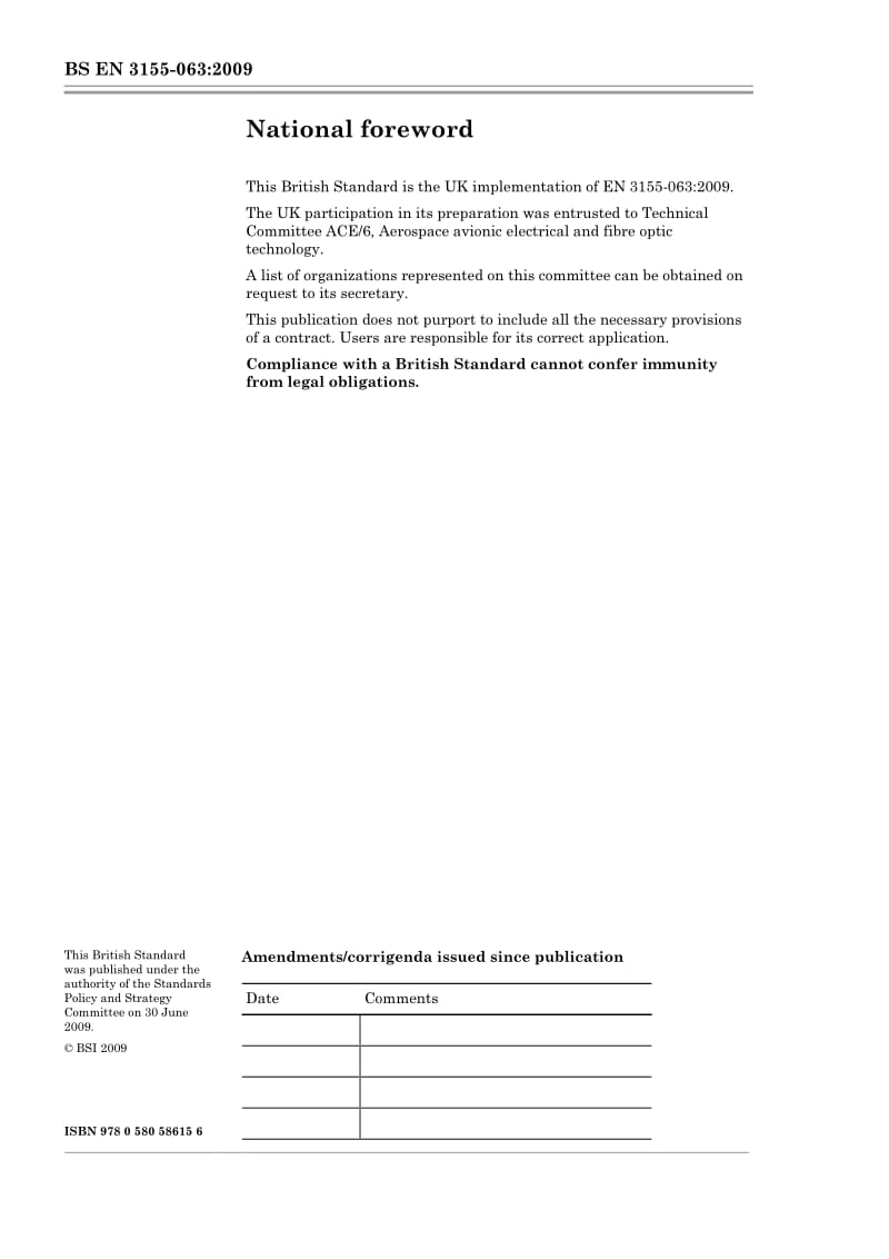 BS EN 3155-063-2009 Aerospace series — Electrical contacts used in elements of connection Part 063 Contacts, electrical, coaxial, 50 ohms, size 1, male, type.pdf_第2页