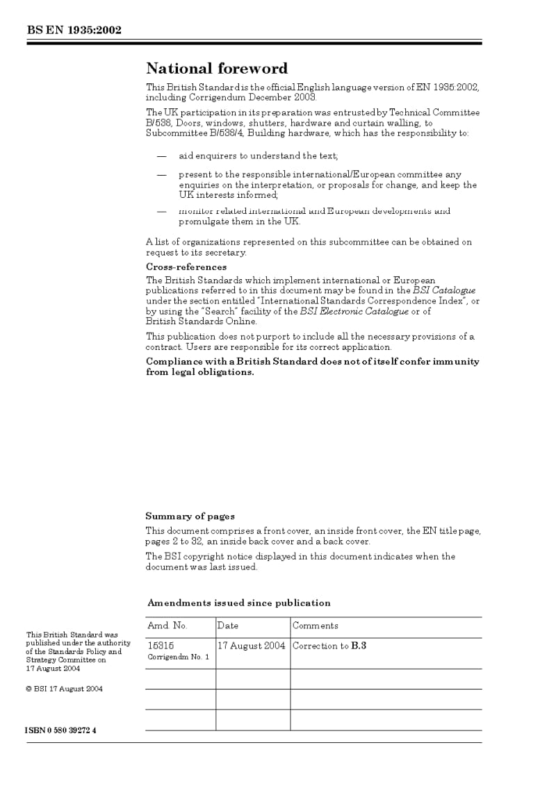 BS EN 1935-2002 建筑用五金.单轴向绞链.要求和试验方法.pdf_第2页