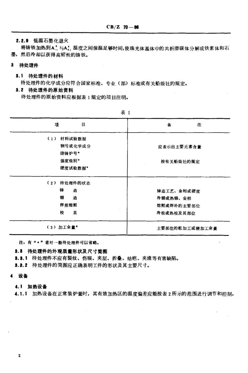 63534钢铁铸锻件的正火与退火 标准 CB Z 70-1986.pdf_第3页