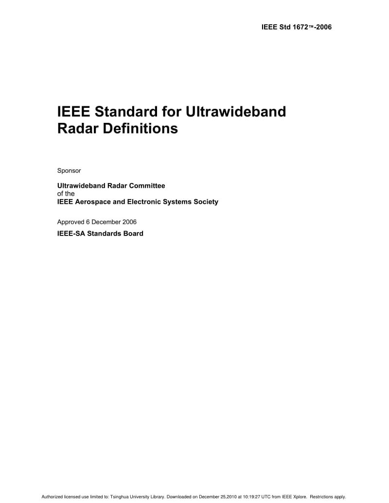 IEEE Std 1672-2006 IEEE Standard for Ultrawideband Radar Definitions.pdf_第3页