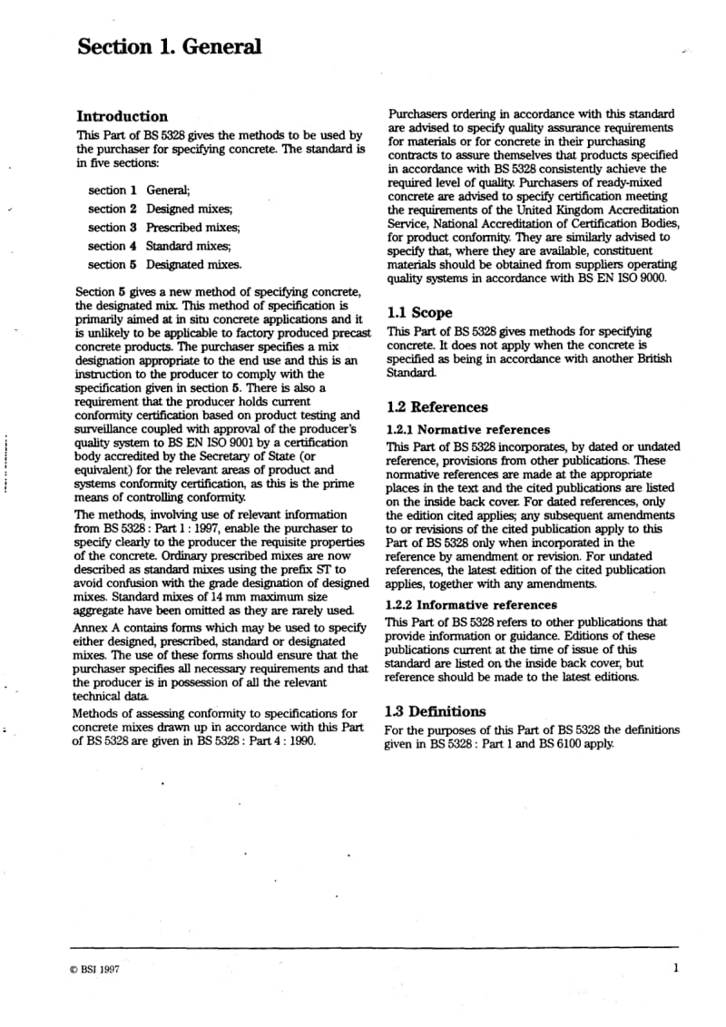 BS 5328-2-1997 Concrete. Methods for specifying concrete mixes.pdf_第2页