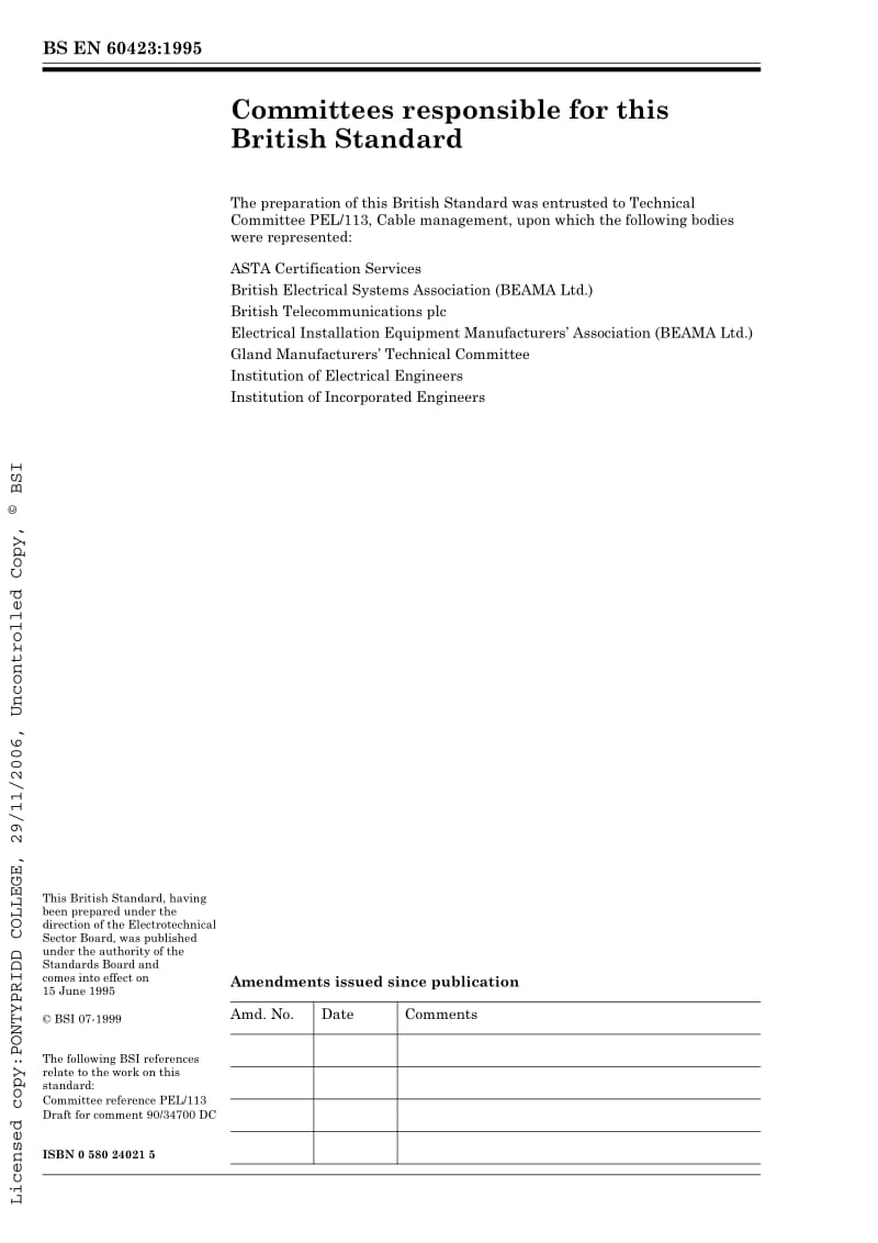 BS EN 60423-1995 Conduits for electrical purposes - outside diameters of conduits for electrical installations and threads for conduits and fittings.pdf_第2页