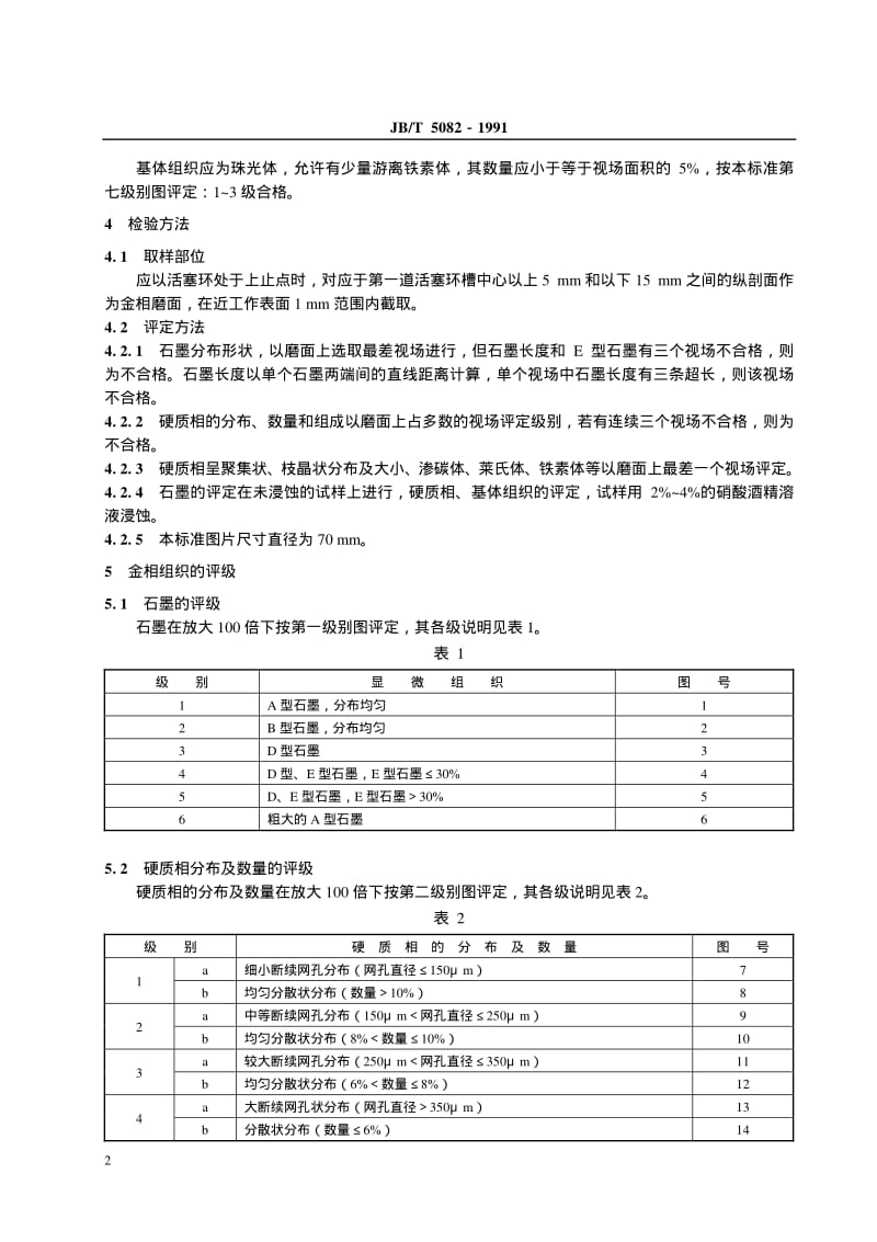 JB-T 5082-1991 内燃机硼铸铁气缸套 金相检验.pdf.pdf_第3页