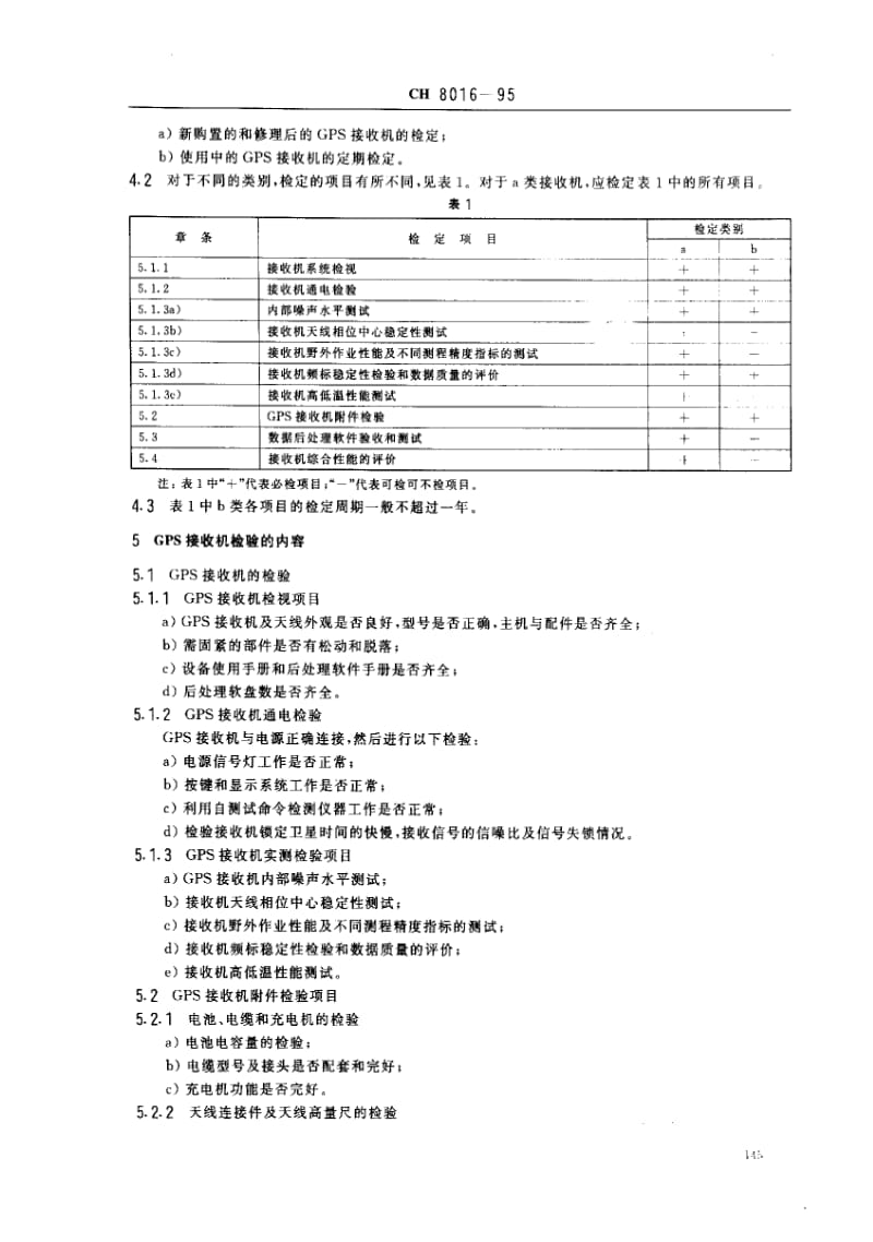 CH测绘标准-CH 8016-1995 全球定位系统(GPS)测量型接收机检定规程1.pdf_第2页