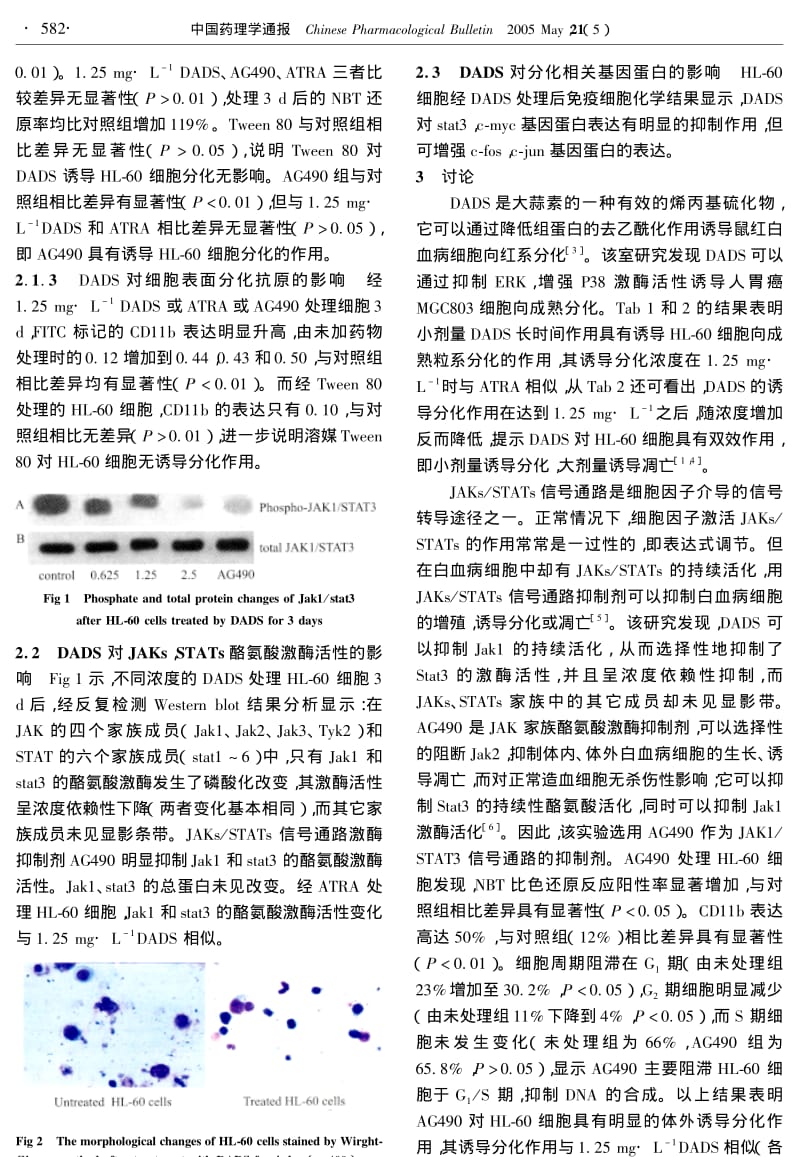 DADS抑制JAK1STAT3信号通路诱导人白血病HL60细胞分化.pdf_第3页