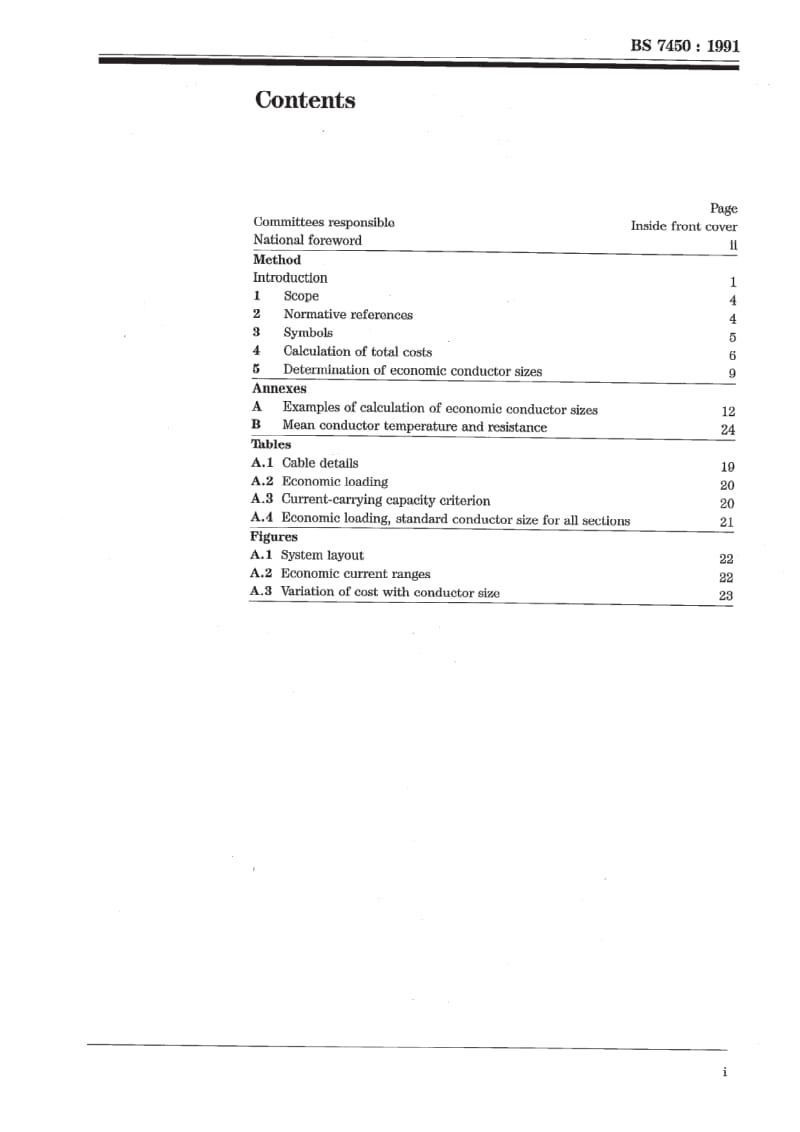 BS 7450-1991 动力电缆尺寸最经济值测定方法1.pdf_第3页