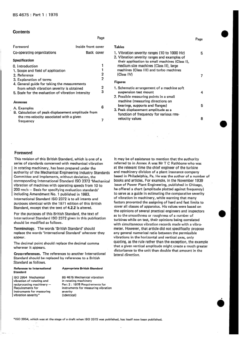 BS 4675-1-1976 Mechanical Vibration in rotating machinery Basis for specifying evaluation standards for rotating machines with.pdf_第2页