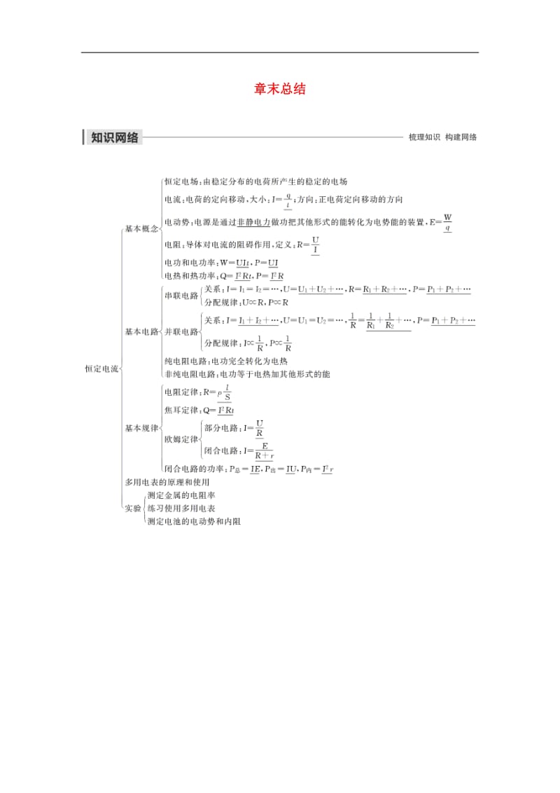 2019_2020学年高考物理主题2电路及其应用章末总结学案必修.docx_第1页