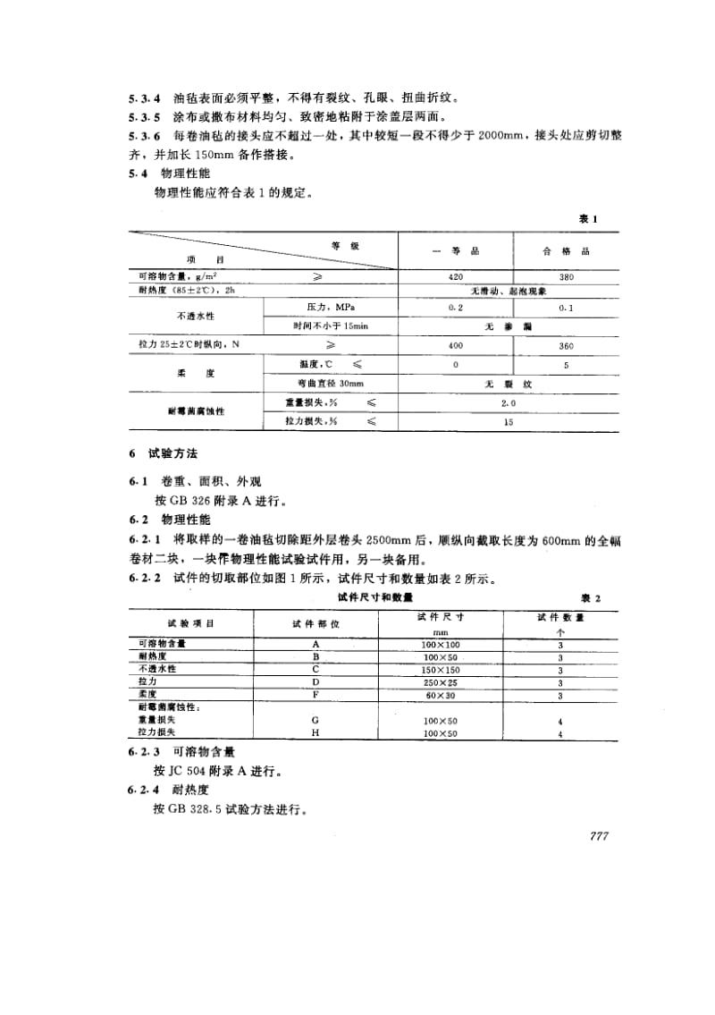 58699石油沥青玻璃布胎油毡 标准 JC T 84-1996.pdf_第3页