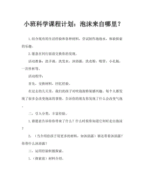 小班科学教案：泡泡从哪里来.doc