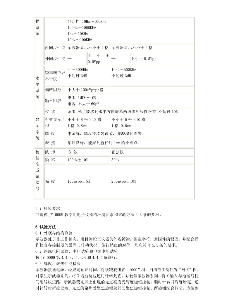 JY 0011-1990 教学用单踪阴极射线示波器.pdf_第3页