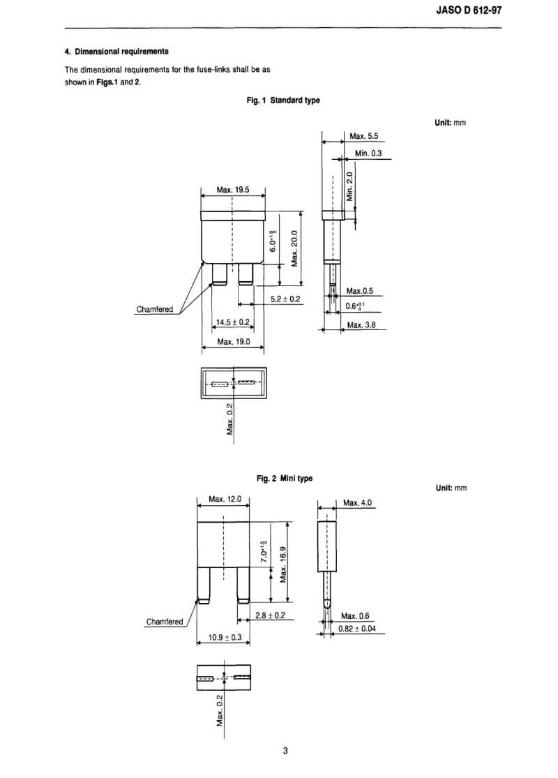 JASO D612-1997 英文版 汽车叶片状融断器1.pdf_第3页