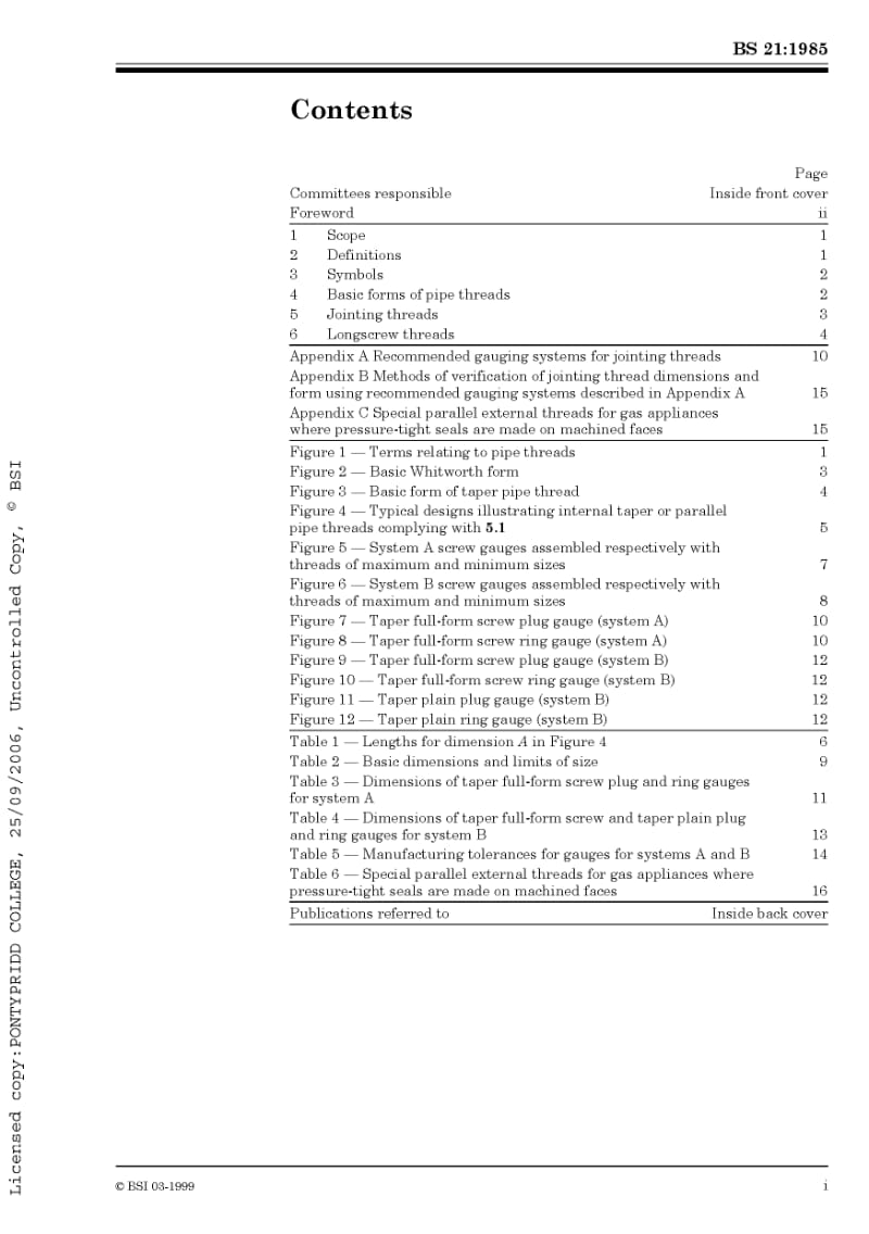 BS 21-1985 Pipe threads for tubes and fittings where pressure-tight joints are made on the threads.pdf_第3页