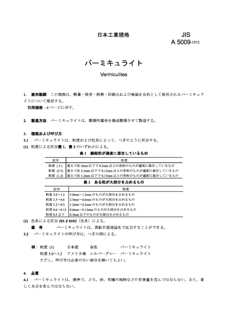 JIS A5009-1972 蛭石.pdf.pdf_第1页