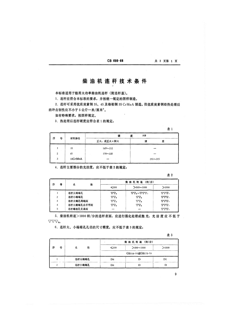 CB 699-68 柴油机连杆技术条件.pdf.pdf_第1页