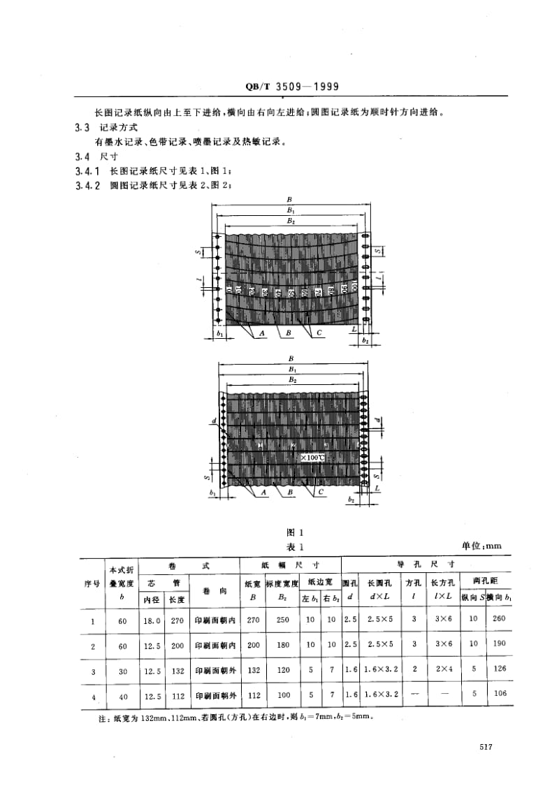 74960 工业自动化仪表用记录纸 标准 QB T 3509-1999.pdf_第2页