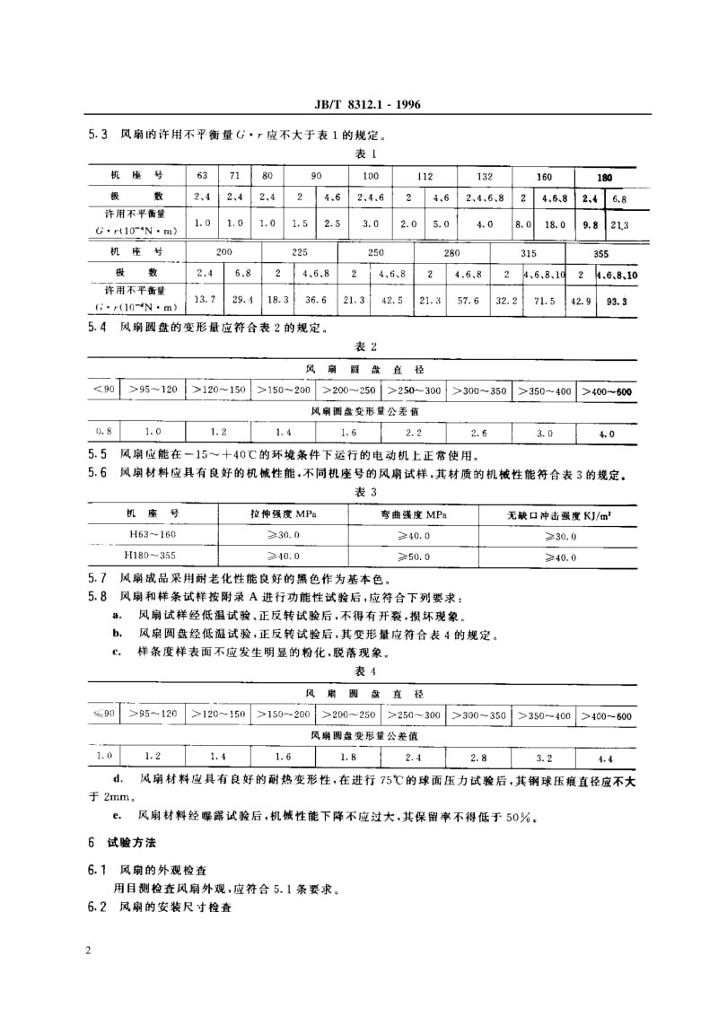 JB-T 8312.1-1996 小型异步电动机用工程塑料风扇技术条件（机座号63～355）.pdf.pdf_第3页