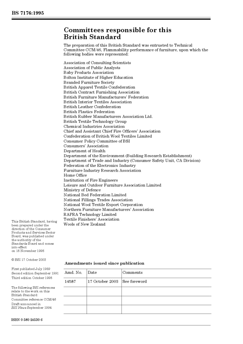 BS 7176-1995 Specification for resistance to ignition of upholstered furniture for non-domestic seating by testing composites.pdf_第2页