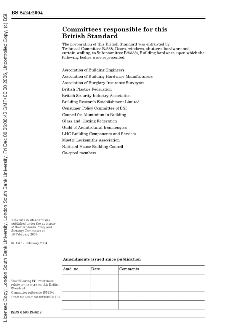 BS 8424-2004 Building hardware — Pull handles — Requirements and test methods.pdf_第2页