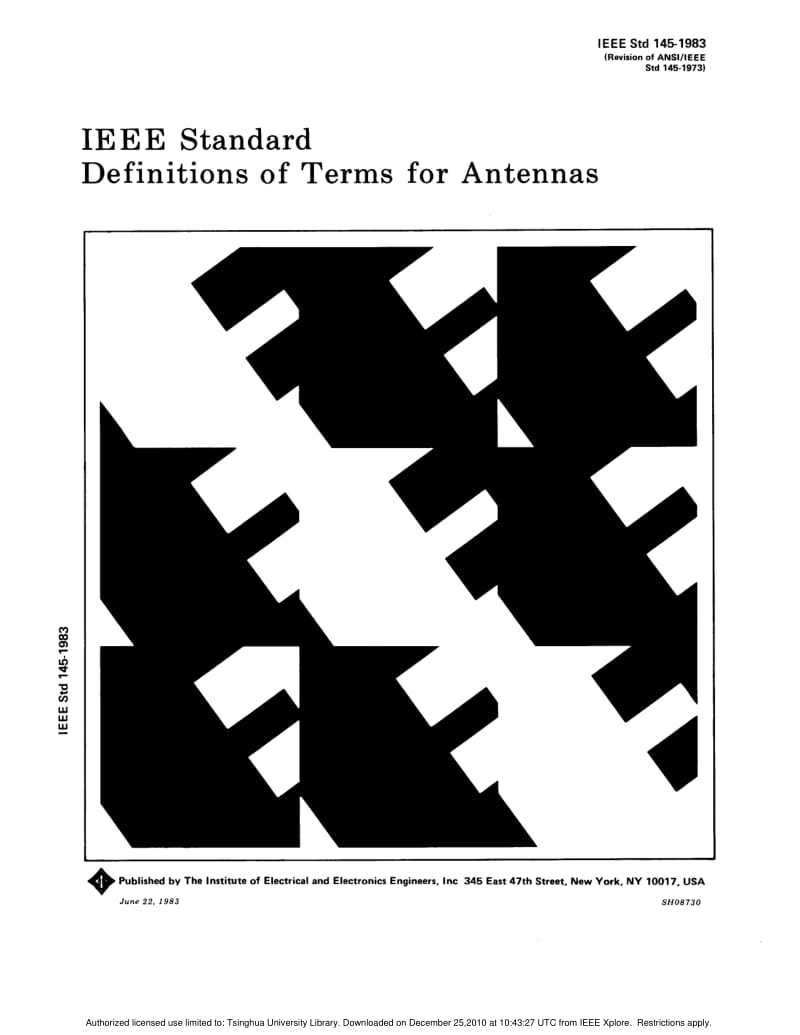 IEEE Std 145-1983 IEEE Standard Definitions of Terms for Antennas.pdf_第1页