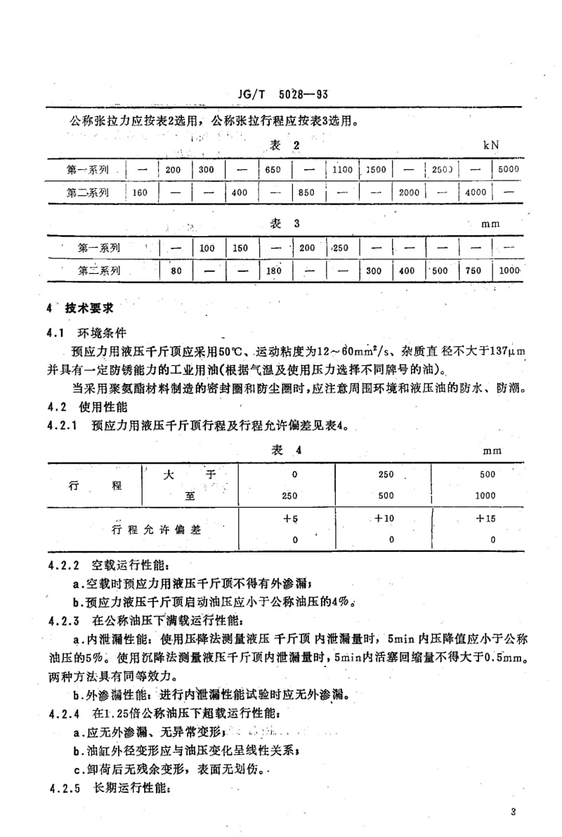 56277预应力用液压千斤顶 标准 JG T 5028-1993.pdf_第2页