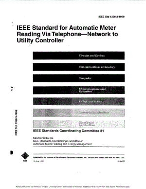 IEEE Std 1390.3-1999 IEEE Standard for Automatic Meter Reading Via Telephone - Network to Utility Controller.pdf