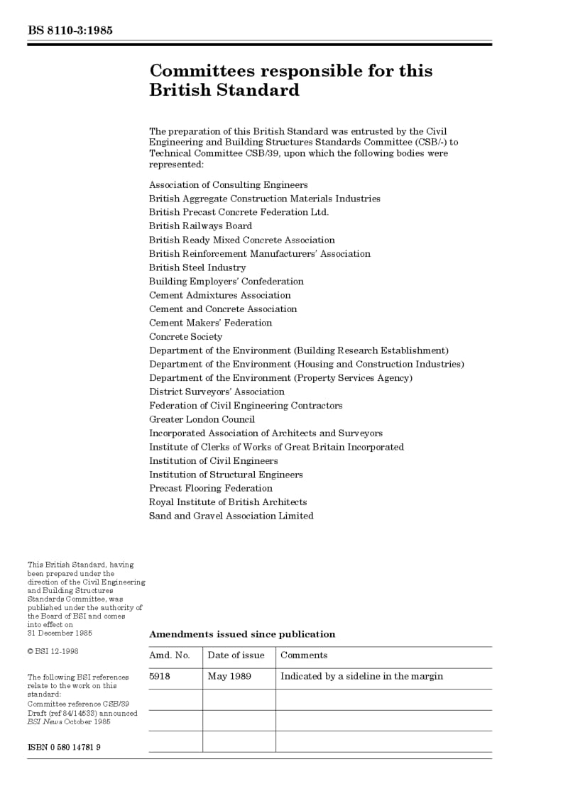 BS 8110-3-1985 Structural use of concrete — Part 3 design charts for singly reinforced beams, doubly reinforced beams and rectangular columns.pdf_第2页