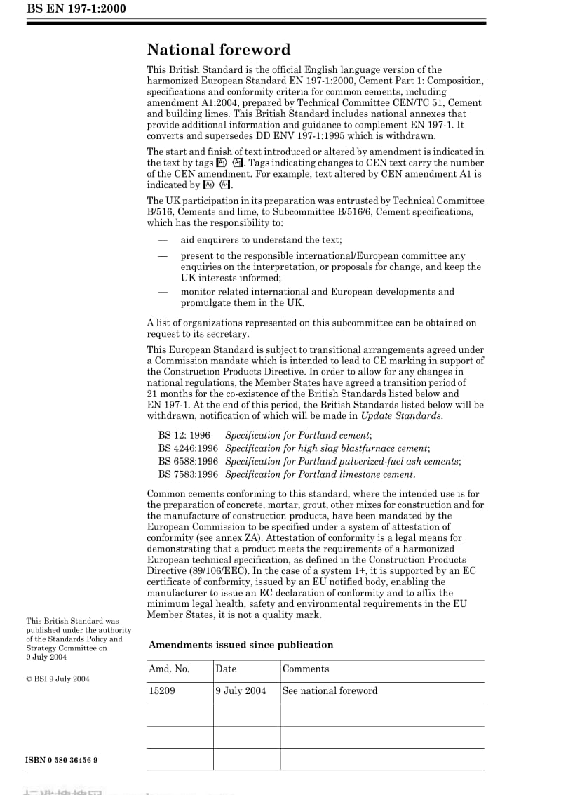 BS EN 197-1-2000 Cement. Composition, specifications and conformity criteria for common cements.pdf_第2页