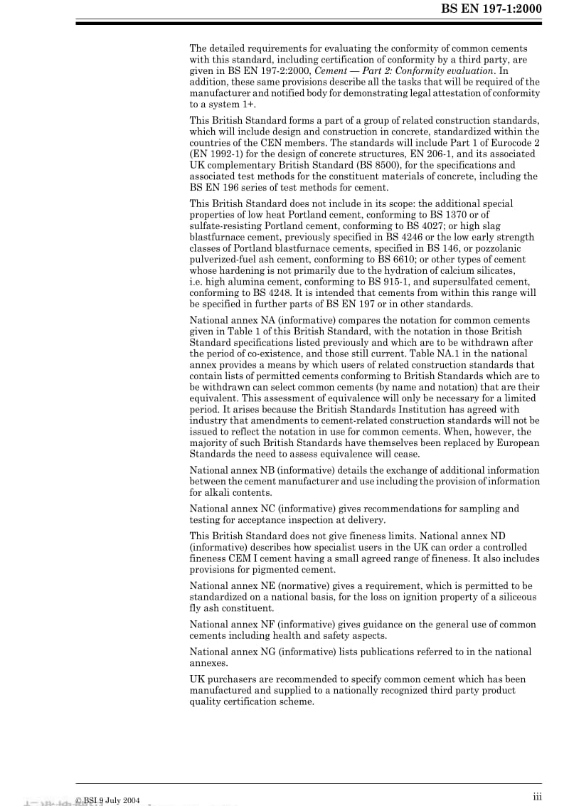 BS EN 197-1-2000 Cement. Composition, specifications and conformity criteria for common cements.pdf_第3页