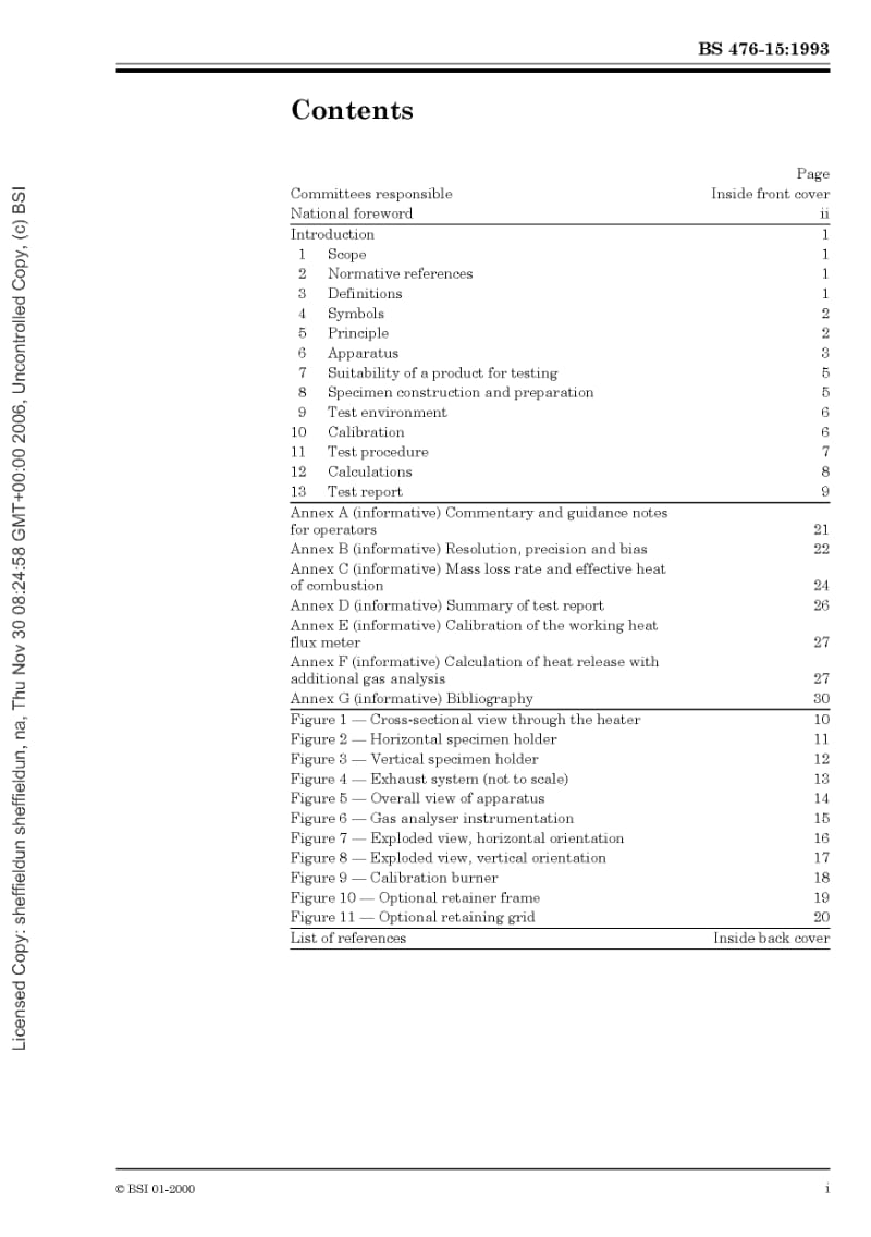 BS 476-15-1993 建筑材料和结构的燃烧试验.产品释热的测量方法1.pdf_第3页