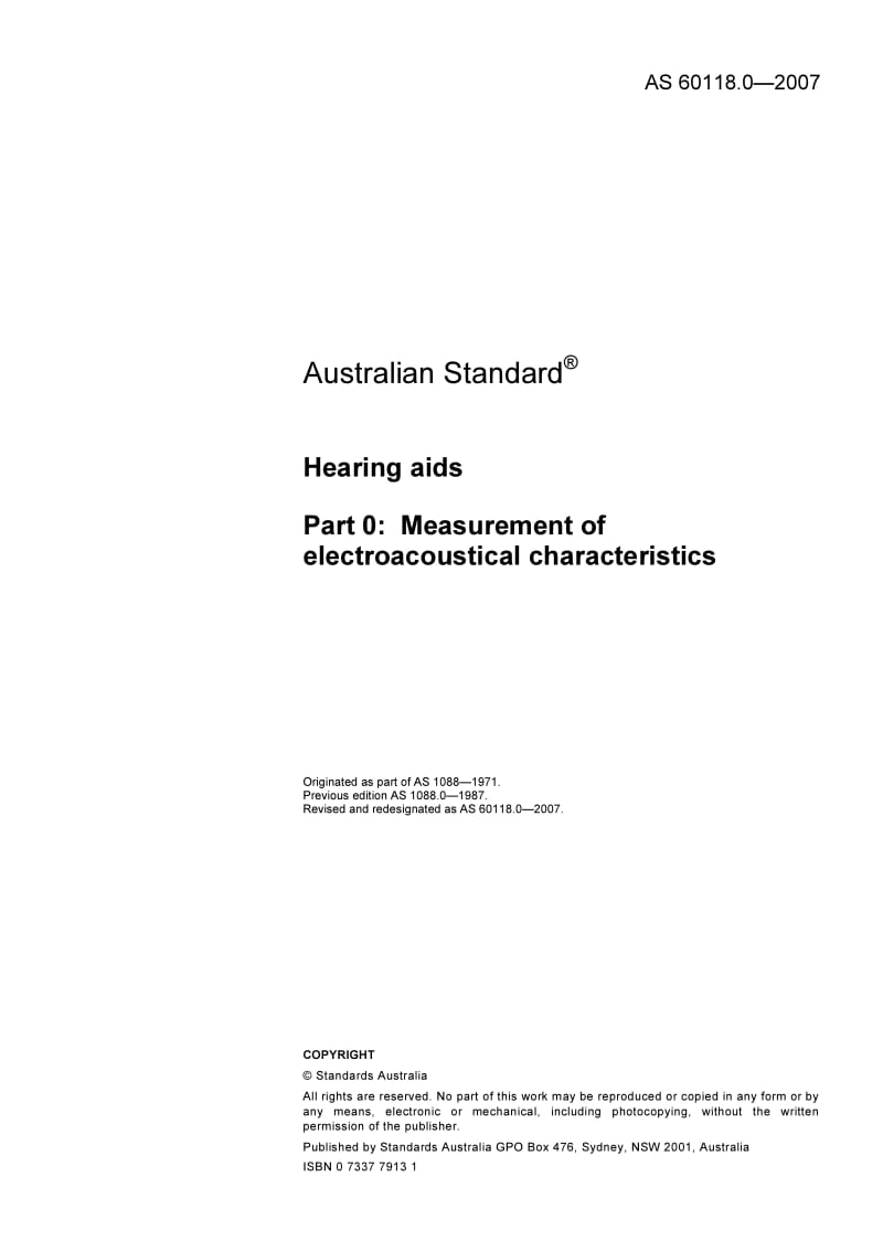 AS 60118.0-2007 Hearing aids Part 0 Measurement of electroacoustical characteristics.pdf.pdf_第3页