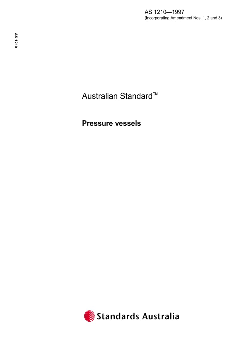 AS 1210-1997 Pressure vessels.pdf_第1页