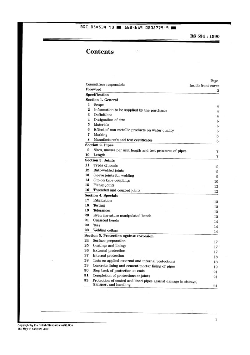 BS 534-1990 水和污水用钢管接头和异型管件规范.pdf_第3页