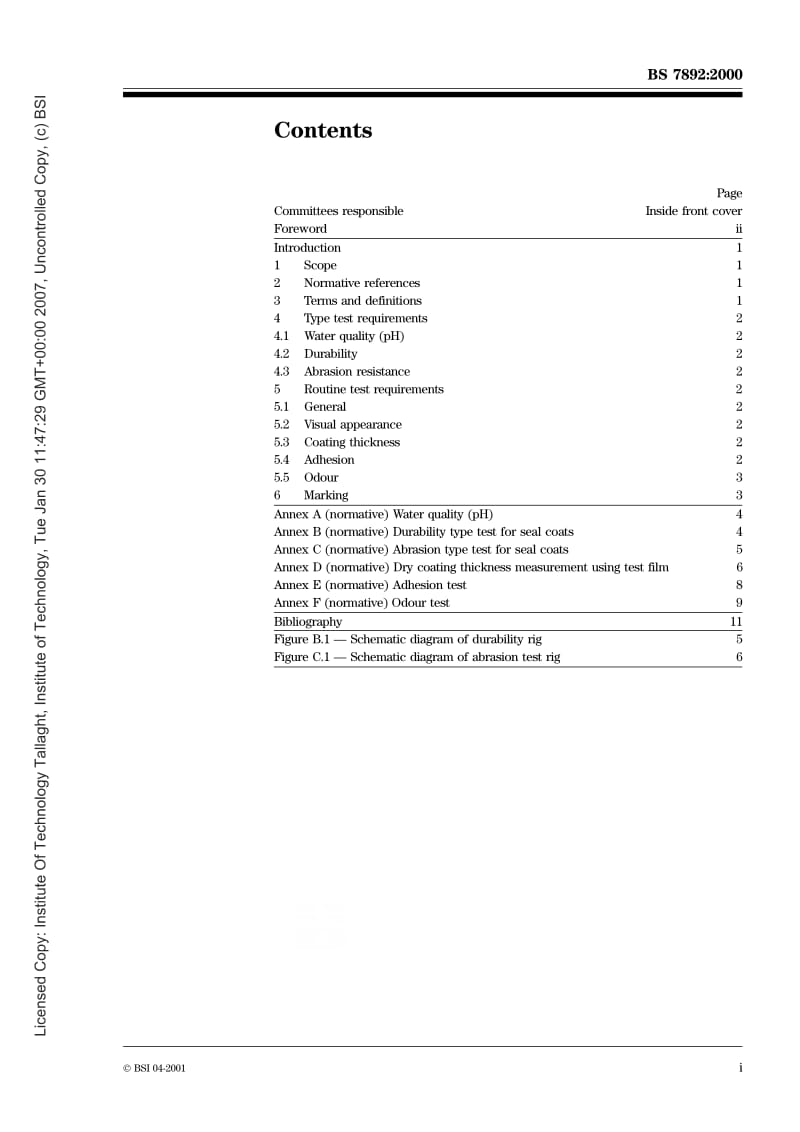 BS 7892-2000 水泥砂浆衬砌的可锻铁管和管件密封涂层规范.pdf_第3页