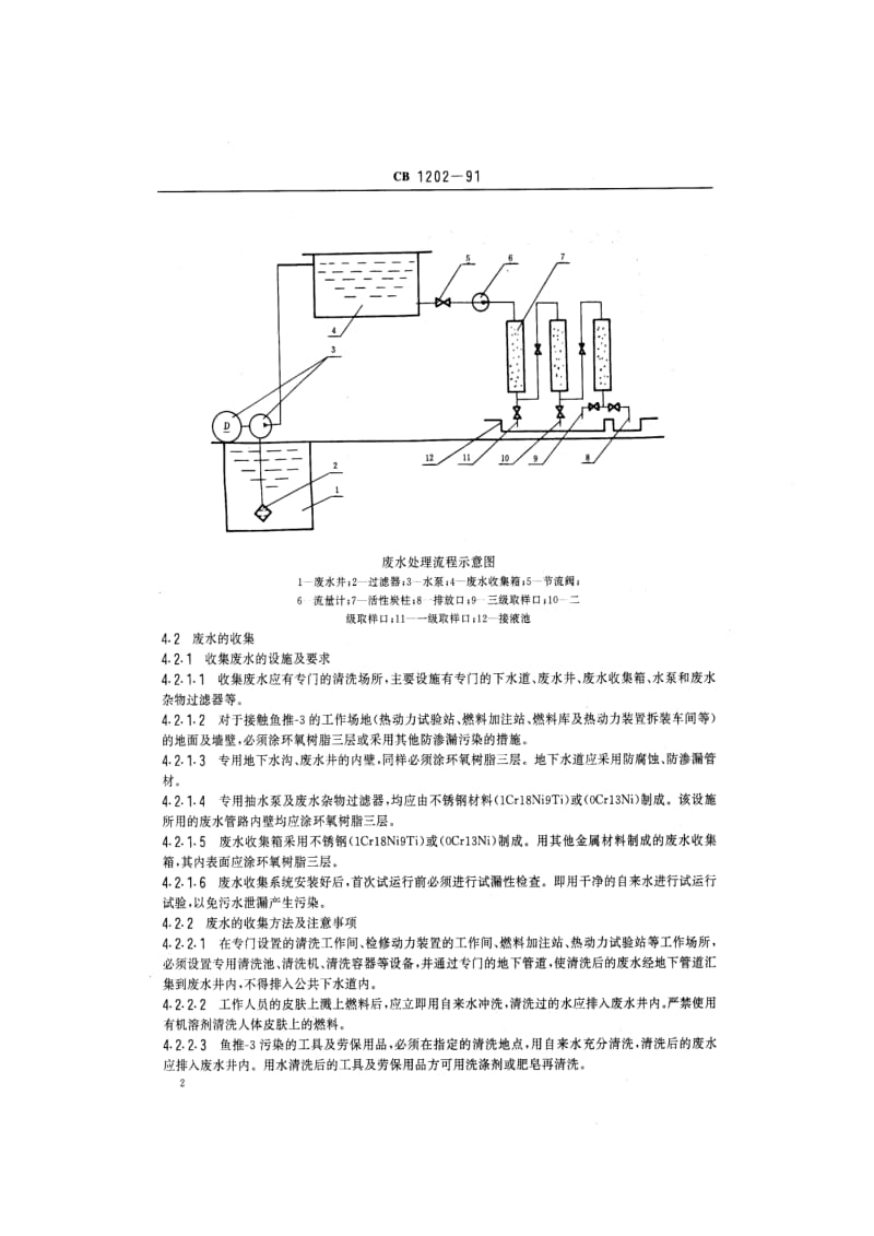 CB 1202-91 含鱼推-3的废水处理规范 活性炭吸附法.pdf.pdf_第3页